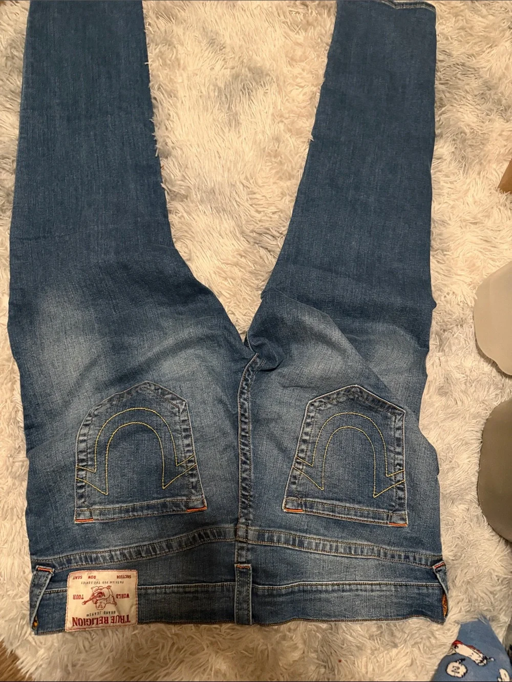 True Religion Women's Skinny Jeans in Faded Denim Blue